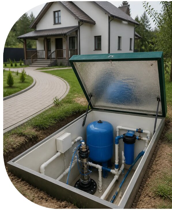 Автономное водоснабжение дома в Александрове от 160665 р. | АПаруса-Лкн