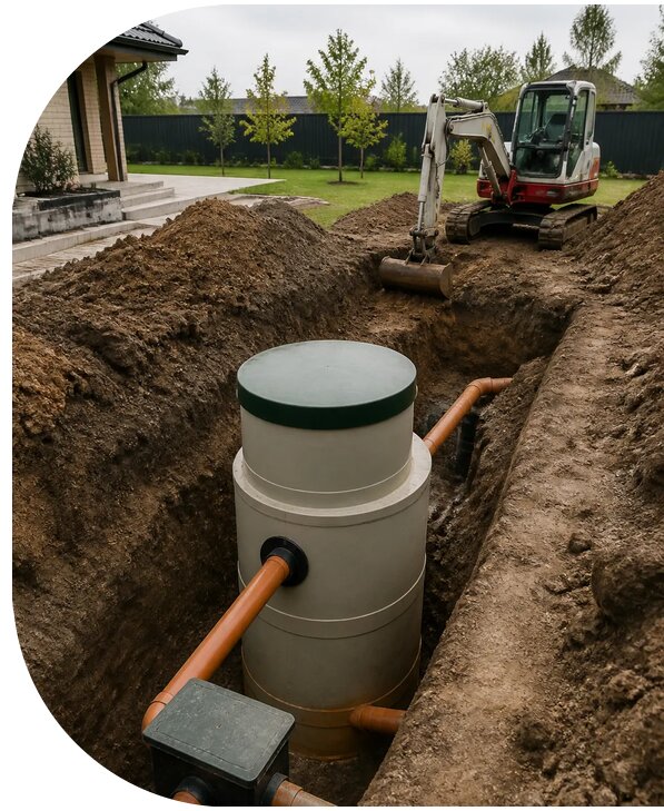 Монтаж септика для частного дома в Александрове от 48200 р. | АПаруса-Лкн